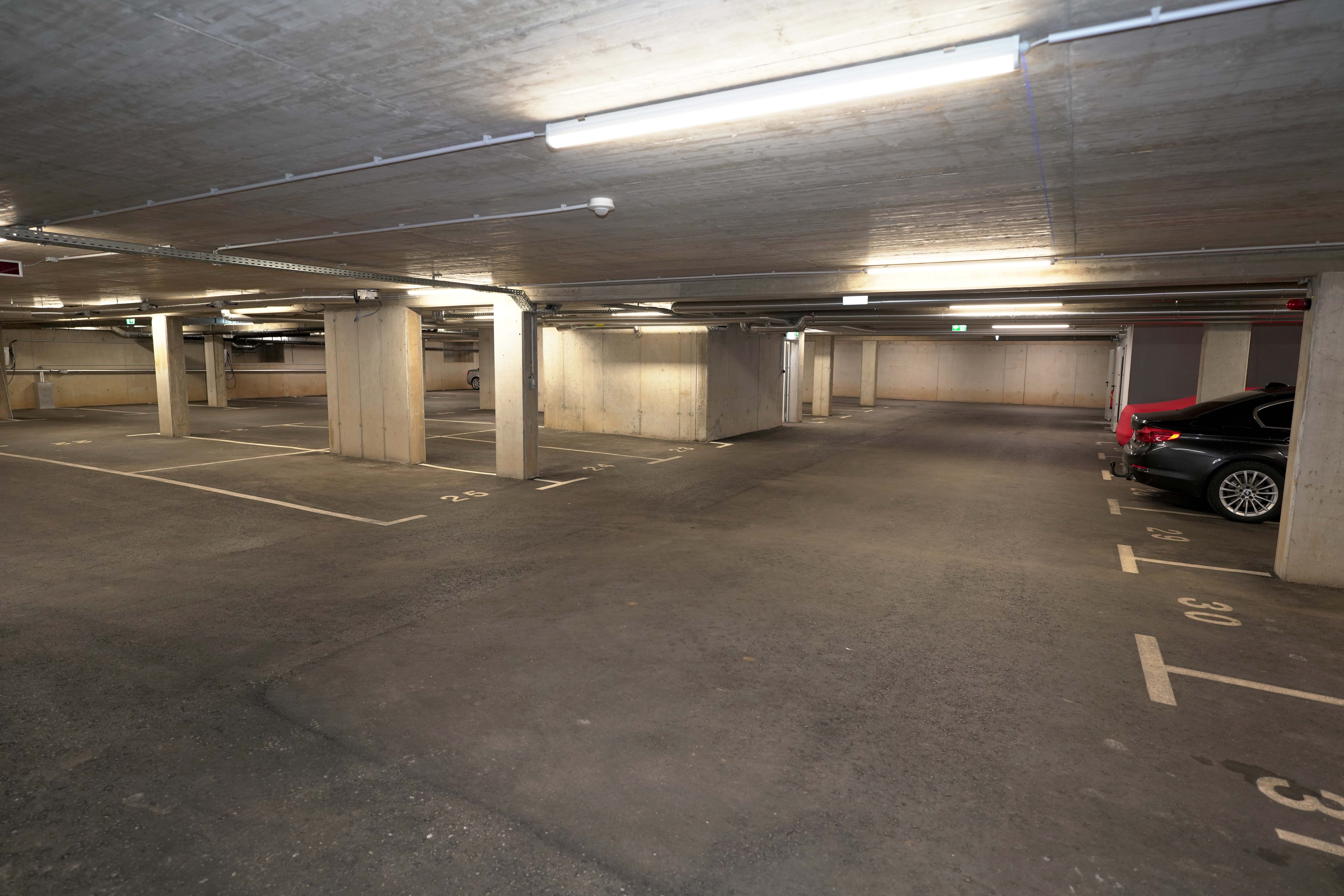 Tiefgarage der Wohnanlage Seenstraße 27A am Wörthersee Wohnung kaufen am Wörthersee